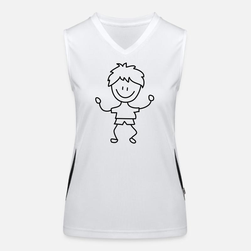 kind junge kindergarten Funktionelles Kontrast-Tank Top für Frauen
