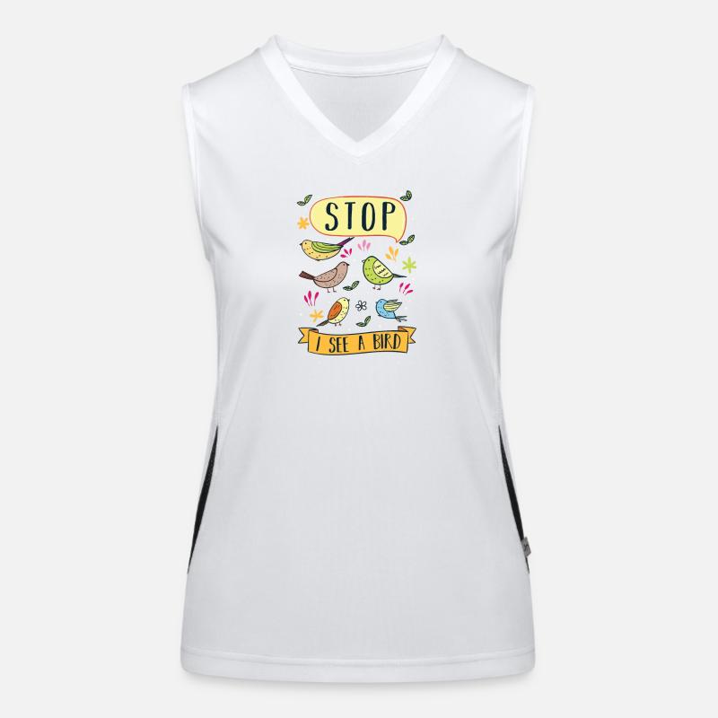 Bird Watching Women's Functional Contrast Tank Top