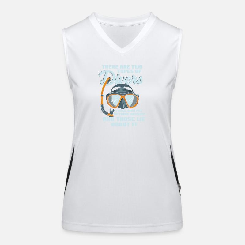 Scuba Diving Women's Functional Contrast Tank Top