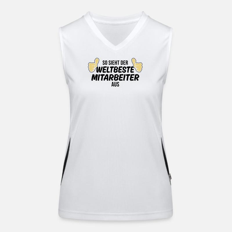 der weltbeste mitarbeiter Funktionelles Kontrast-Tank Top für Frauen