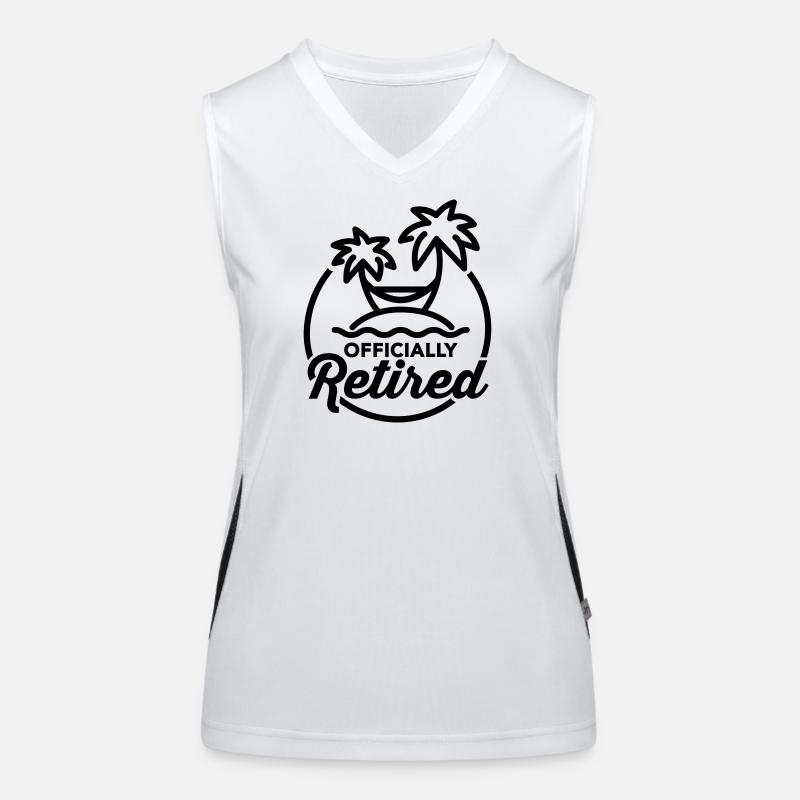 Officially retired Funktionelles Kontrast-Tank Top für Frauen