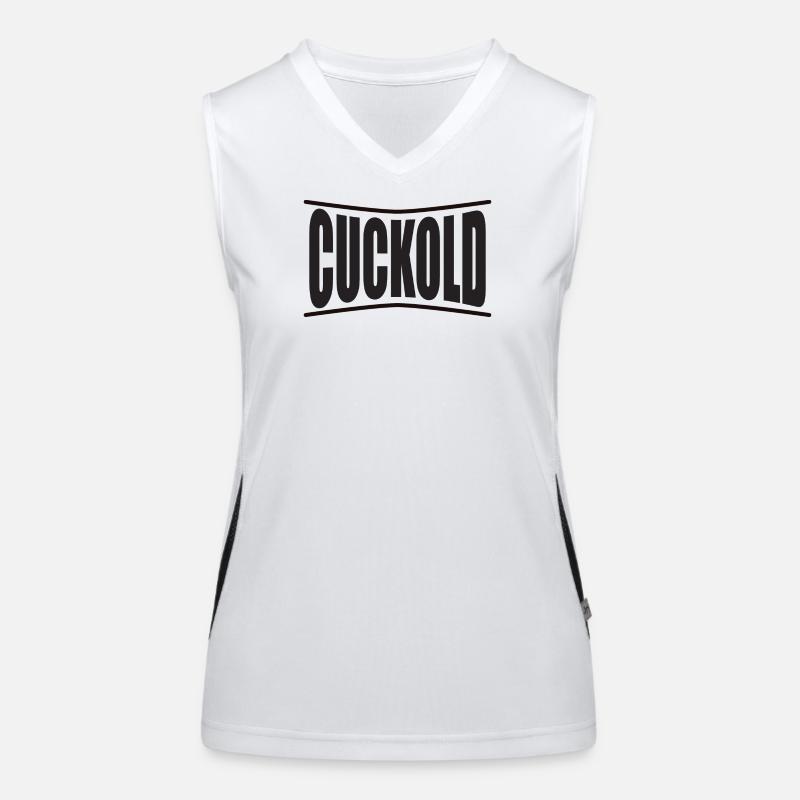 cocu t-shirt design conception de texte Débardeur respirant contrasté Femme
