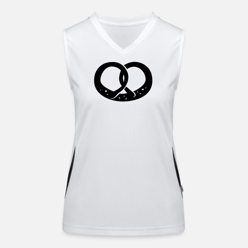 Brezel, Brezn, Funktionelles Kontrast-Tank Top für Frauen