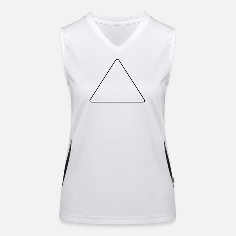 Dreieck mit abgerundeten Ecken Funktionelles Kontrast-Tank Top für Frauen