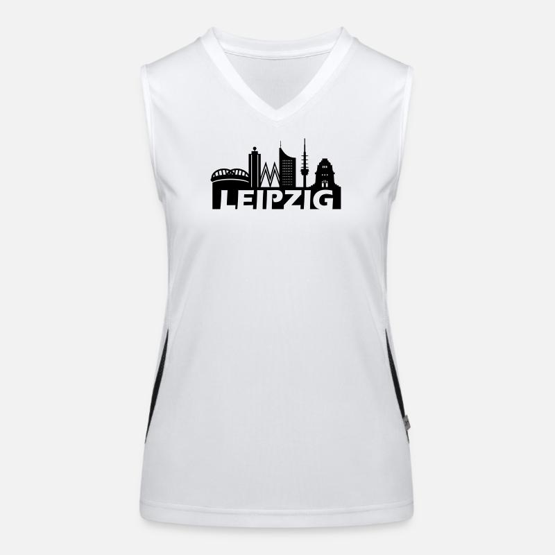 Leipzig skyline Women's Functional Contrast Tank Top