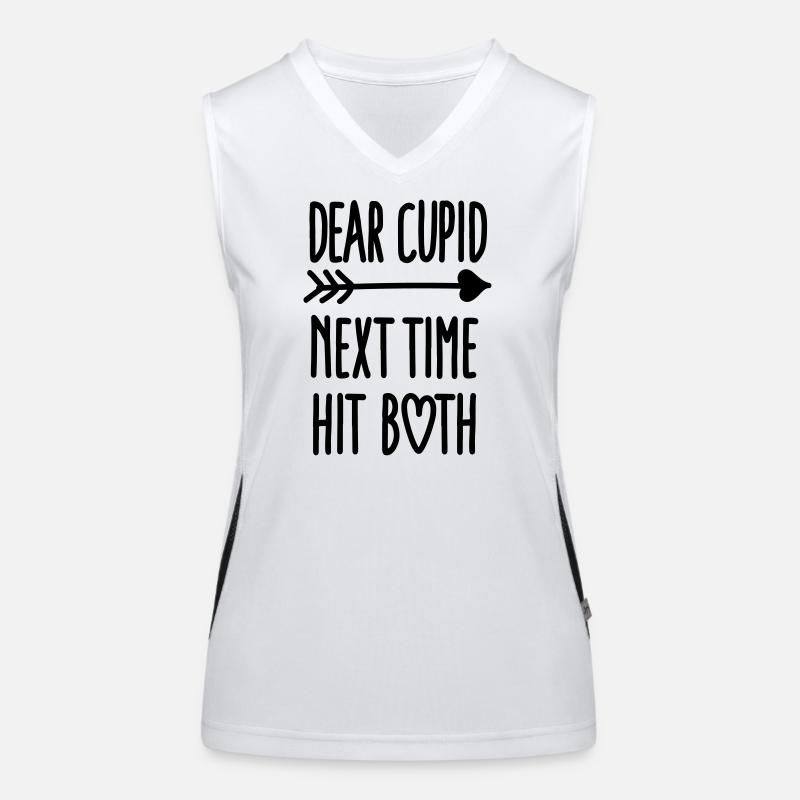 Dear Cupid next time hit both Débardeur respirant contrasté Femme