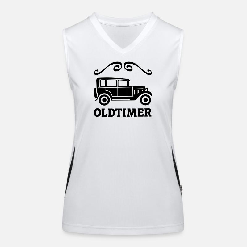auto oldtimer antik Funktionelles Kontrast-Tank Top für Frauen
