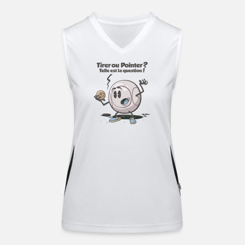 Tirer ou pointer Funktionelles Kontrast-Tank Top für Frauen