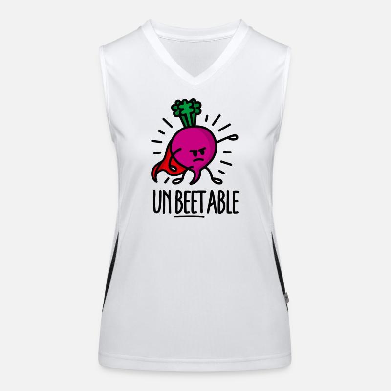 Unbeetable / unbeatable beet betterave imbattable Débardeur respirant contrasté Femme