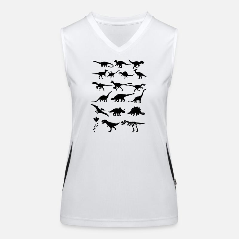 Dinosaurs Women's Functional Contrast Tank Top