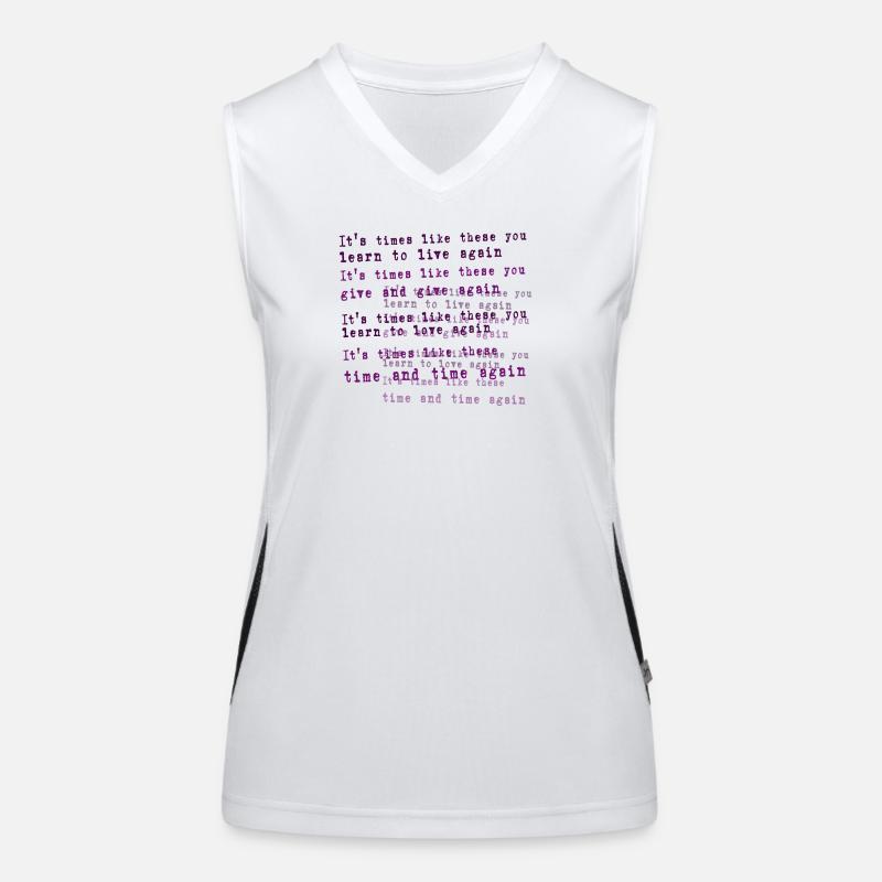 Foo Fighters Lyrik Funktionelles Kontrast-Tank Top für Frauen
