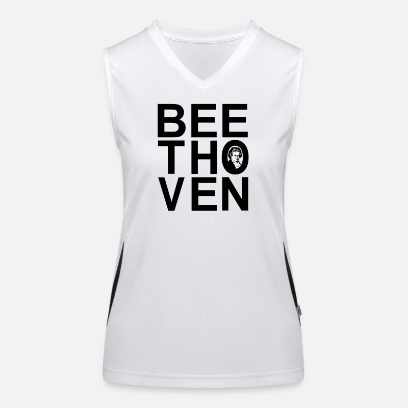 Beethoven Funktionelles Kontrast-Tank Top für Frauen