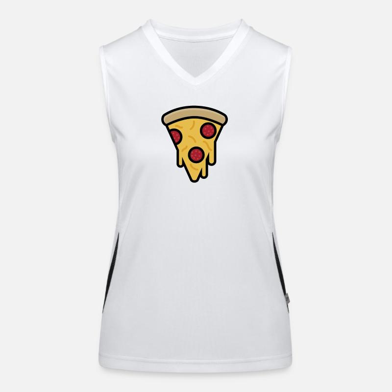 Tranche de pizza Débardeur respirant contrasté Femme