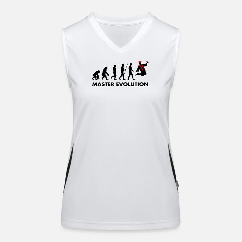 Master Evolution Prüfung Bestanden Schulabschluss Funktionelles Kontrast-Tank Top für Frauen