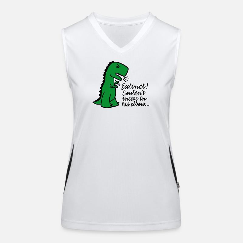 Corona virus Extinct Couldn't sneeze in his elbow Women's Functional Contrast Tank Top