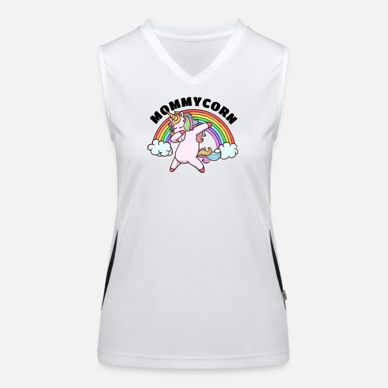Beste Mutter Alles Gute Muttertag Mama Einhorn Funktionelles Kontrast-Tank Top für Frauen