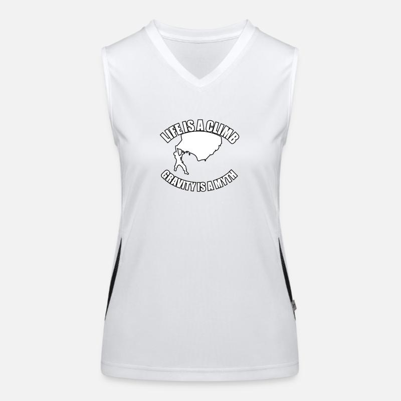 Life is an ascent, gravity is... Women's Functional Contrast Tank Top