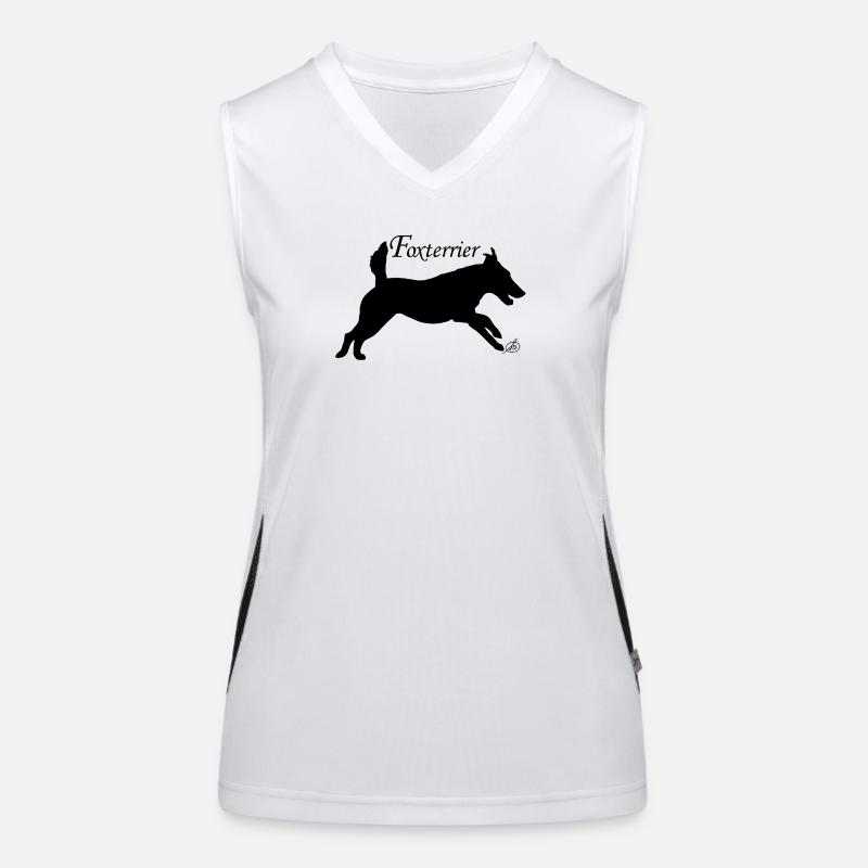 Foxterrier Funktionelles Kontrast-Tank Top für Frauen