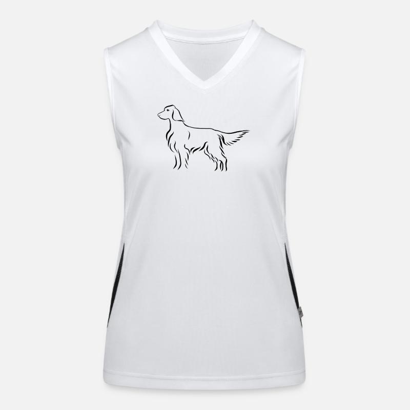 Setter standing Women's Functional Contrast Tank Top