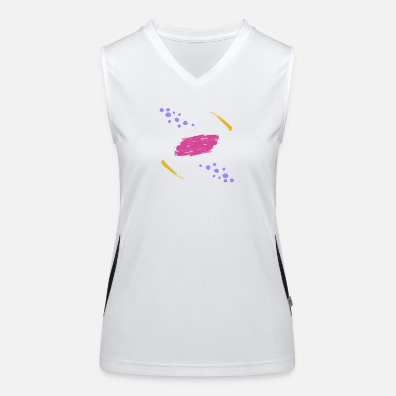 Comets orbiting their planet Women's Functional Contrast Tank Top