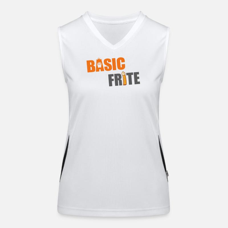 Basic frite 2 Débardeur respirant contrasté Femme