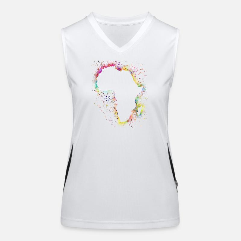 Afrika Funktionelles Kontrast-Tank Top für Frauen
