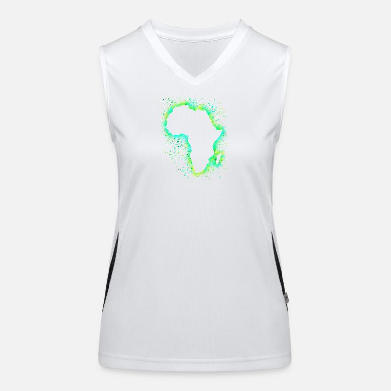 Afrique Débardeur respirant contrasté Femme