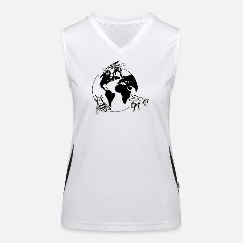 Save the bees Women's Functional Contrast Tank Top