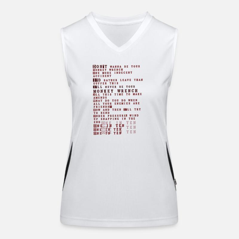 Foo fighters lyrics - monkey wrench Funktionelles Kontrast-Tank Top für Frauen