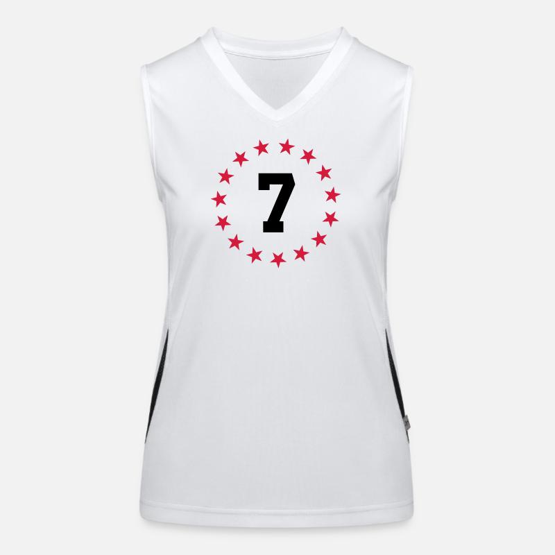 Number 7 Women's Functional Contrast Tank Top