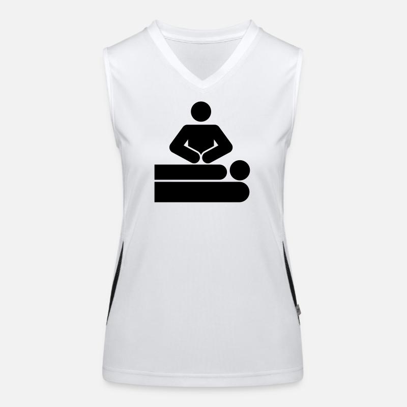MASSAGE Funktionelles Kontrast-Tank Top für Frauen