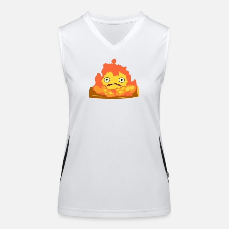 Calcifer - Women's Functional Contrast Tank Top - white/black