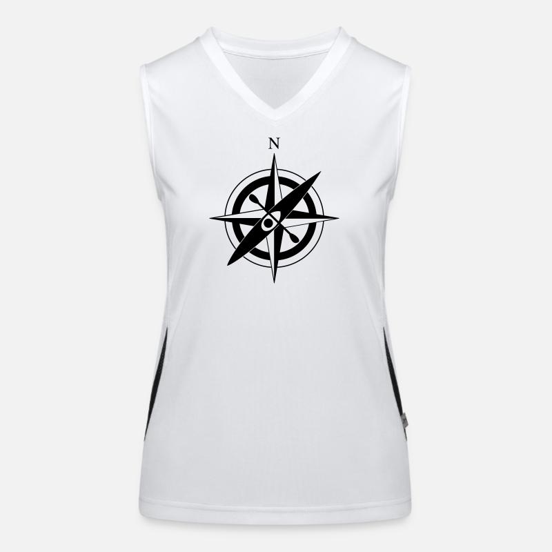 Compass Rose Kayak Débardeur respirant contrasté Femme
