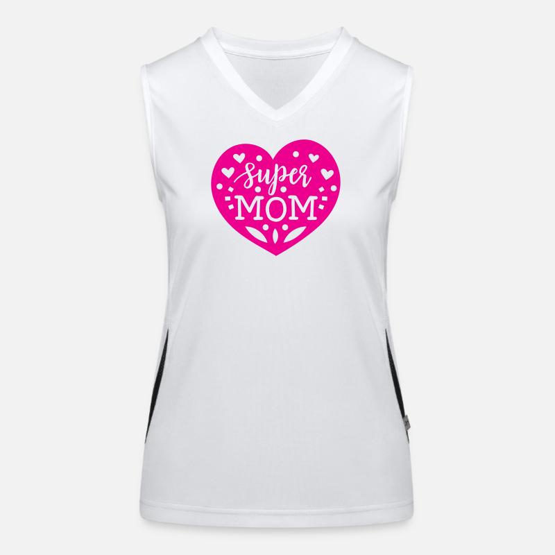 Super Mama Funktionelles Kontrast-Tank Top für Frauen