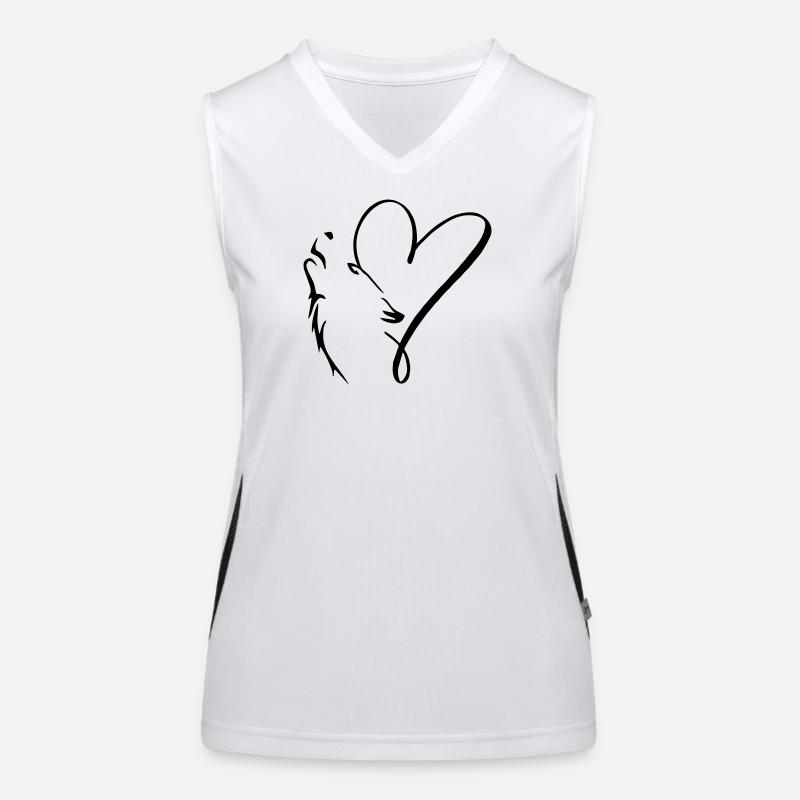Wolf, she-wolf Women's Functional Contrast Tank Top