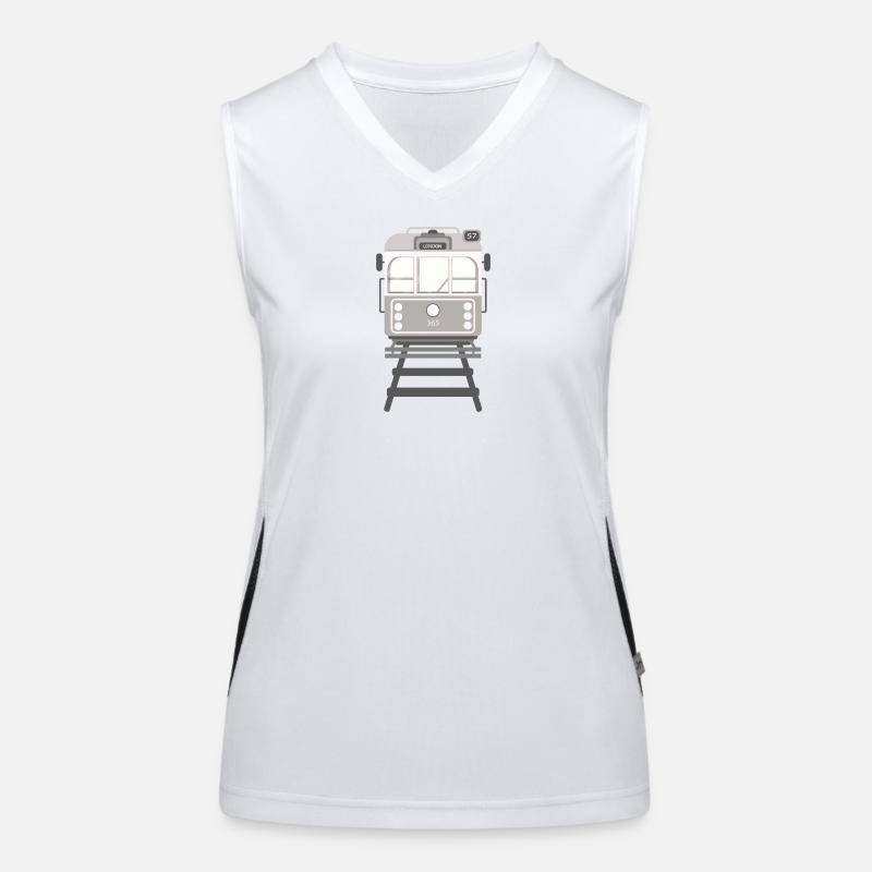 Tram, Straßenbahn Funktionelles Kontrast-Tank Top für Frauen