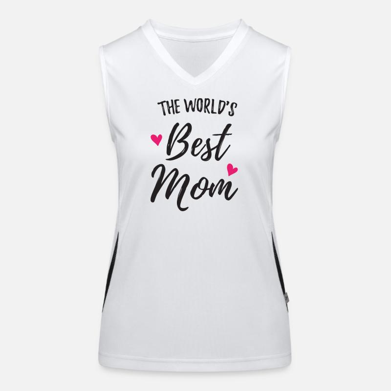 Die beste Mutter der Welt Funktionelles Kontrast-Tank Top für Frauen