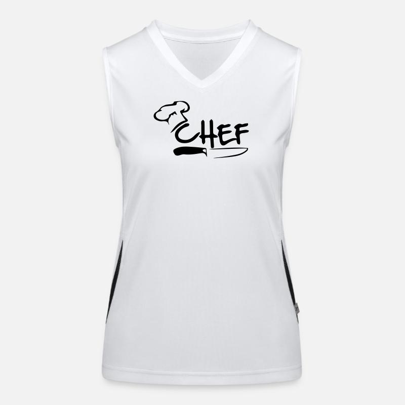 Chefkoch Funktionelles Kontrast-Tank Top für Frauen