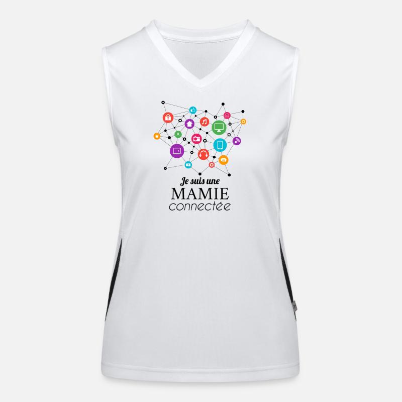 Granny connected to the network Women's Functional Contrast Tank Top