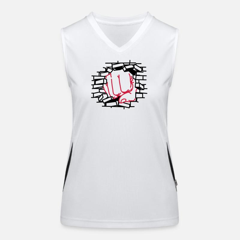 Fist dick, fist, beating Women's Functional Contrast Tank Top