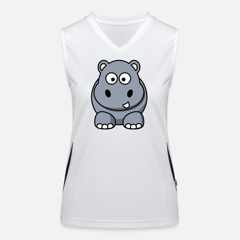 Nilpferd Funktionelles Kontrast-Tank Top für Frauen