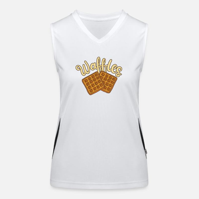 Waffeln Waffelbäcker Funktionelles Kontrast-Tank Top für Frauen
