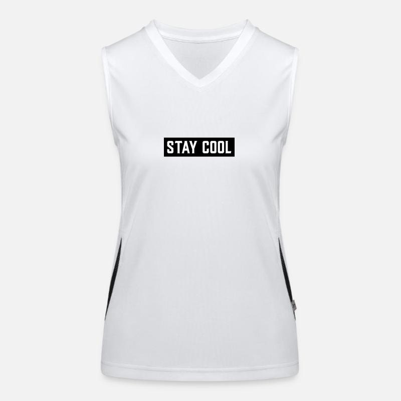 Reste calme Débardeur respirant contrasté Femme
