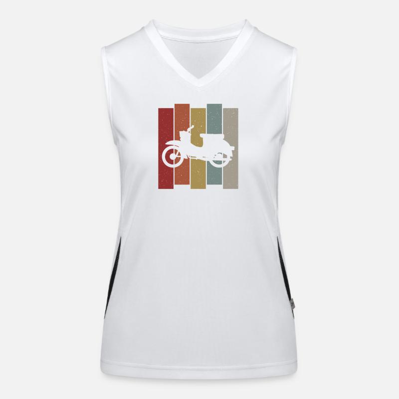 Retro Simson Schwalbe KR50 KR51 DDR Ossi gift Women's Functional Contrast Tank Top