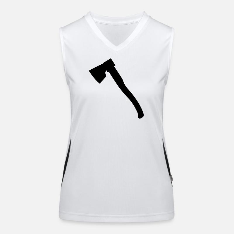 Axt Holz Axt Hackaxt für Holzfäller Zimmermann Funktionelles Kontrast-Tank Top für Frauen