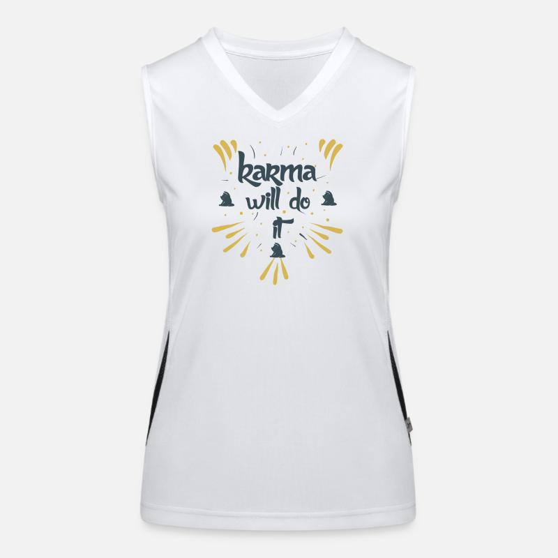 karma will do it kontiki Women's Functional Contrast Tank Top