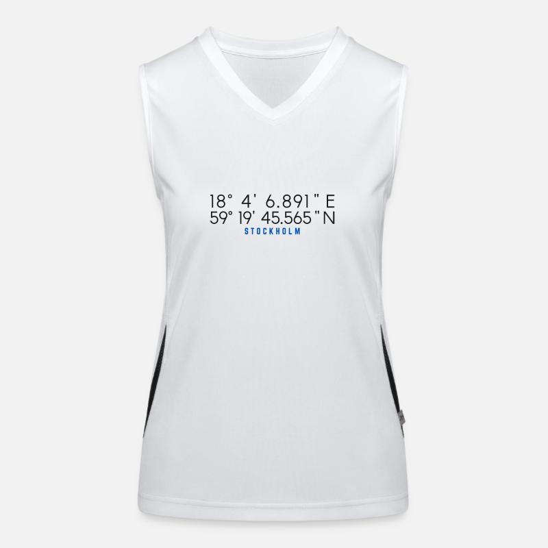 Stockholm Coordinates Chart Women's Functional Contrast Tank Top