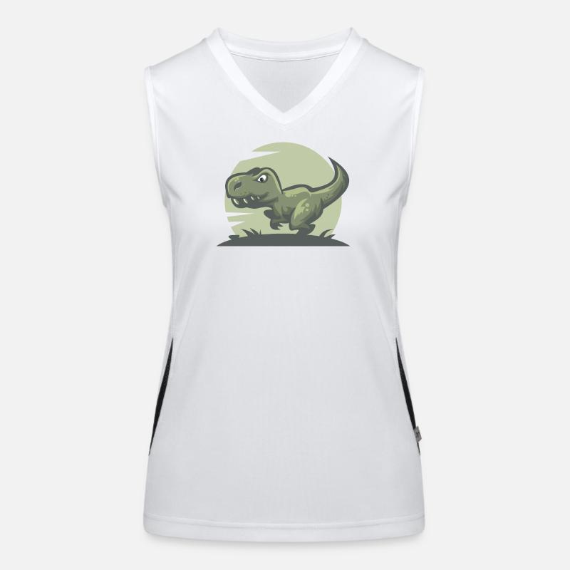 Dinosaurier T-Rex Funktionelles Kontrast-Tank Top für Frauen