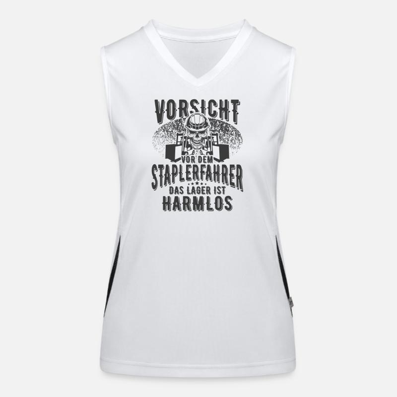 Staplerfahrer Funktionelles Kontrast-Tank Top für Frauen