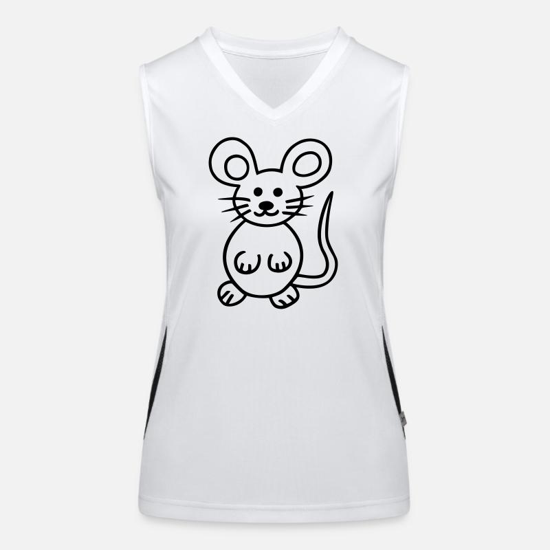 Maus, Mausi Funktionelles Kontrast-Tank Top für Frauen